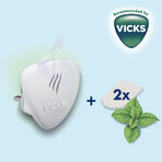 Vicks Comforting Vapors, difusor de aceite de contacto + 2 recambios, aroma mentolado