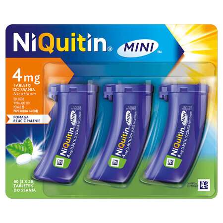 NiQuitin Mini 4 mg, 60 pastilles