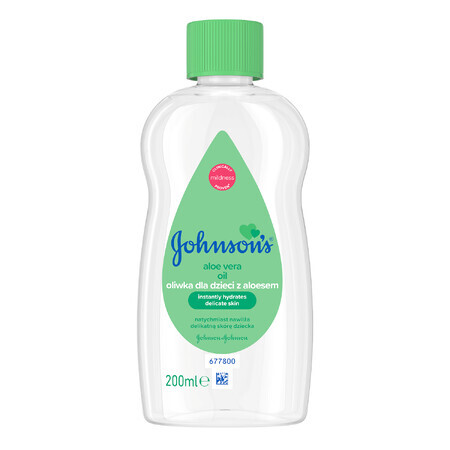 Johnson&#39;s, aceite para bebé, con aloe, 200 ml