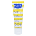 Mustela Set solar, Bebé en movimiento - piel seca, leche solar, FPS 50, 40 ml + aceite de masaje, 100 ml