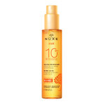 Nuxe Sun, aceite bronceador bronceador para rostro y cuerpo SPF 10, 150 ml