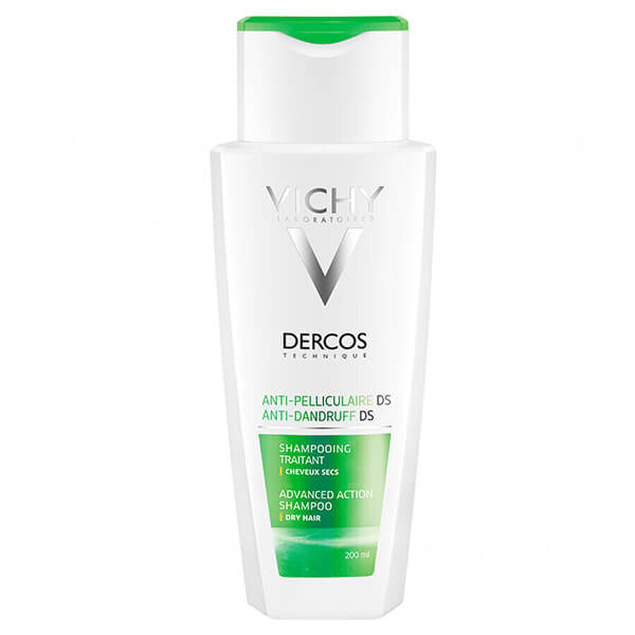 Vichy Dercos Anti Dandruff DS, Anti-Schuppen-Shampoo, trockenes Haar, 200 ml