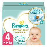 Pampers Premium Care, luiers maat 4, 9-14 kg, 104 stuks