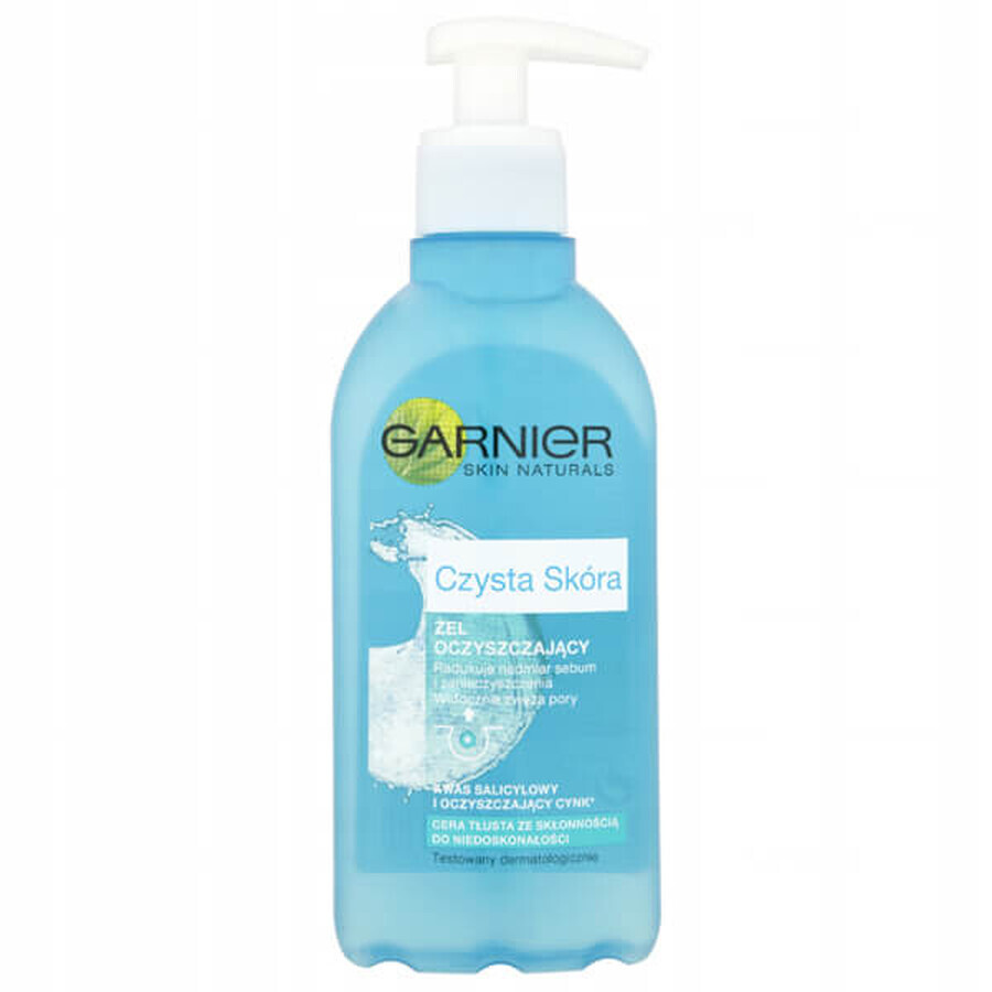 Garnier Piel Limpia, gel purificante que cierra los poros, 200 ml