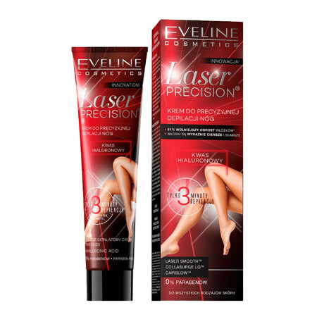 Eveline Cosmetics Laserprecison, crema para la depilación precisa de piernas, 125 ml