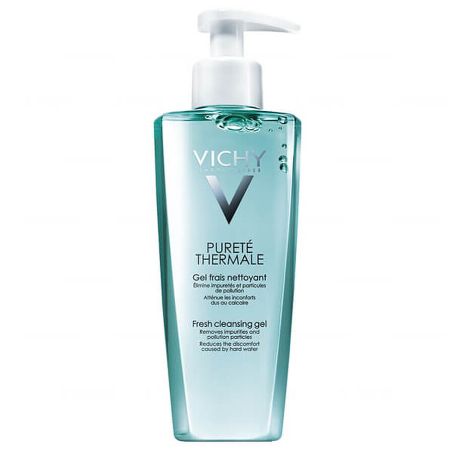 Vichy Purete Thermale, gel nettoyant rafraîchissant pour le visage, 200 ml