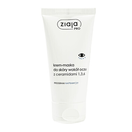 Ziaja Pro, crema-mascarilla para la piel del contorno de ojos con ceramidas 1,3,6, 50 ml