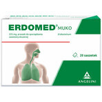 Erdomed Muko 225 mg, polvo para suspensión oral, 20 sobres