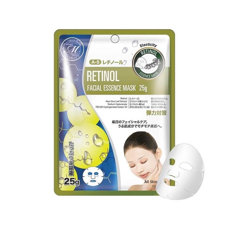 Mascarilla facial con Retinol, 25 g, Mitomo