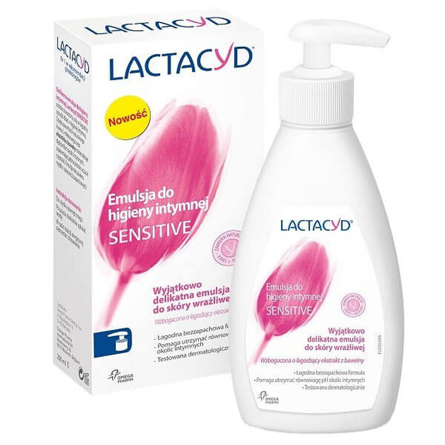 Lactacyd Ultra-Delicate, emulsión para la higiene íntima, 200 ml