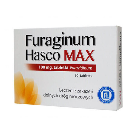 Furaginum Hasco Max 100 mg, 30 comprimidos