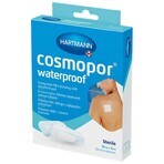 Cosmopor Waterproof, apósito absorbente, autoadhesivo, impermeable, estéril, transparente, 10 cm x 8 cm, 5 piezas