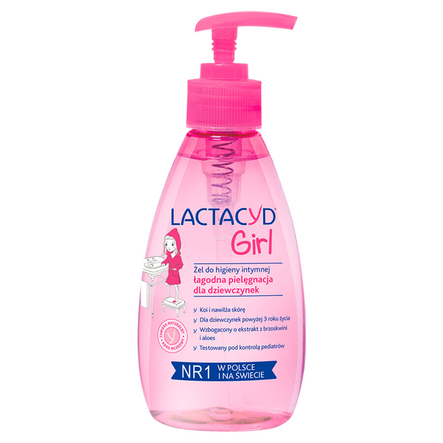 Lactacyd Girl, gel d'hygiène intime pour les filles à partir de 3 ans, 200 ml