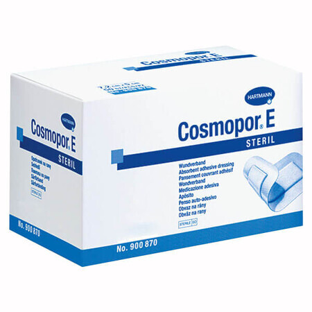 Cosmopor E, apósito postoperatorio para heridas, estéril, 35 cm x 10 cm, 25 unidades