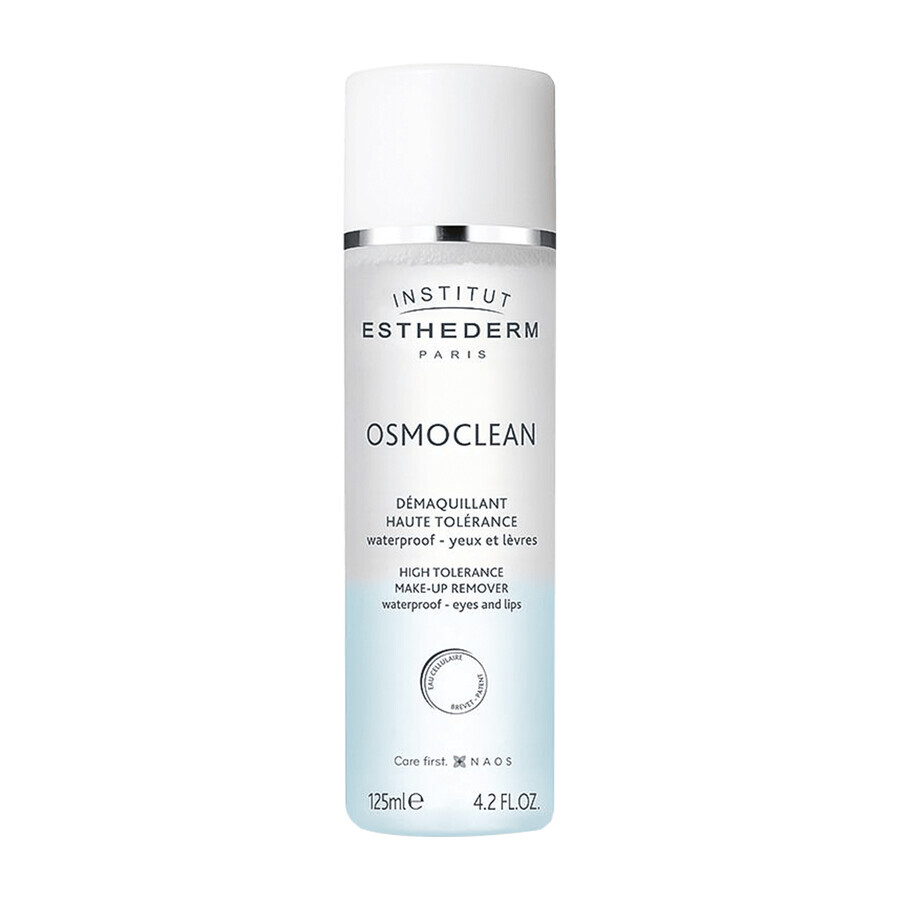 Esthederm Osmoclean, Hochtoleranter wasserfester Make-up-Entferner für Augen und Lippen, 125 ml.