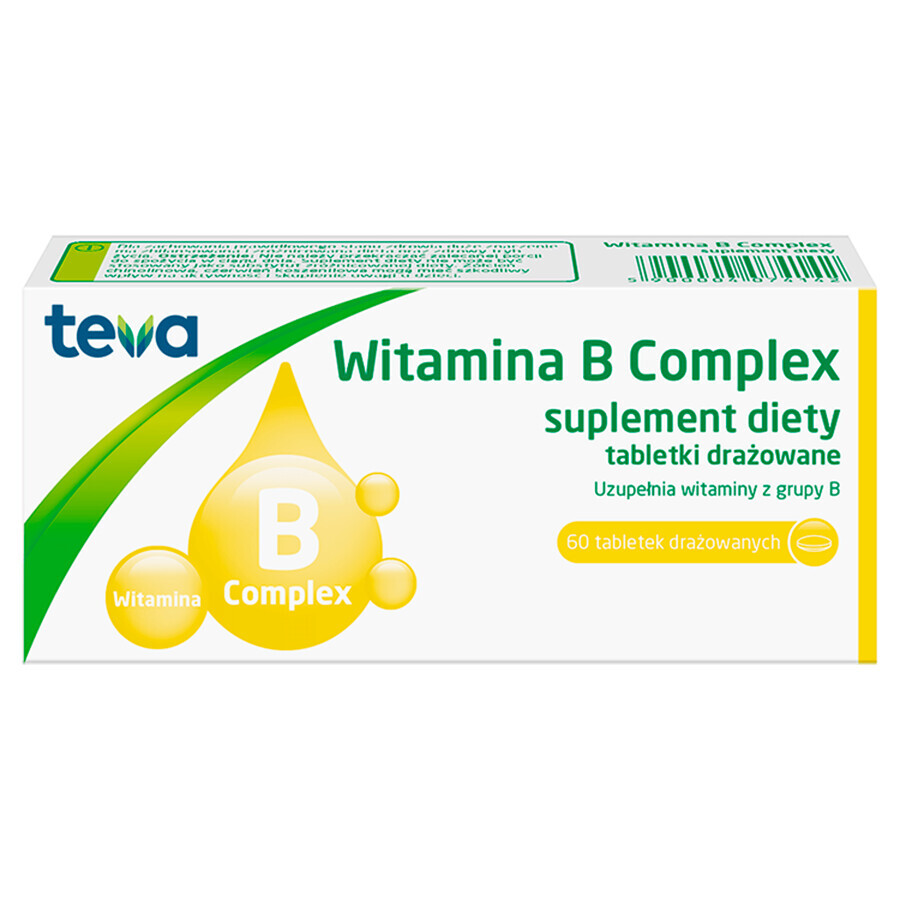 Complejo de vitamina B Teva, 60 comprimidos