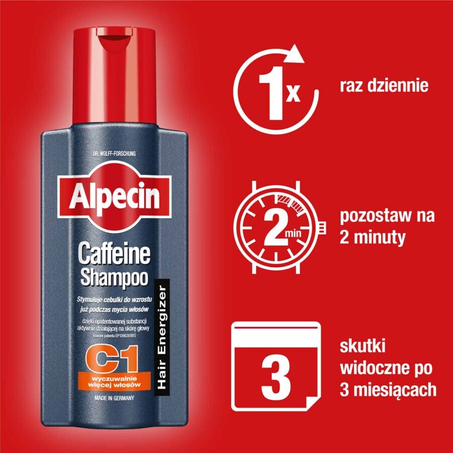 Alpecin Koffein, Haarshampoo C1, 250 ml