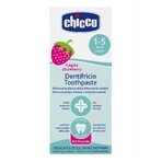 Chicco, pasta dentífrica infantil, a partir de 12 meses, sabor fresa, sin flúor, 50 ml ENVASE CONTAMINADO