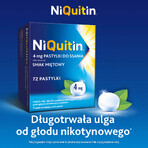 NiQuitin 4 mg, sabor a menta, 72 pastillas