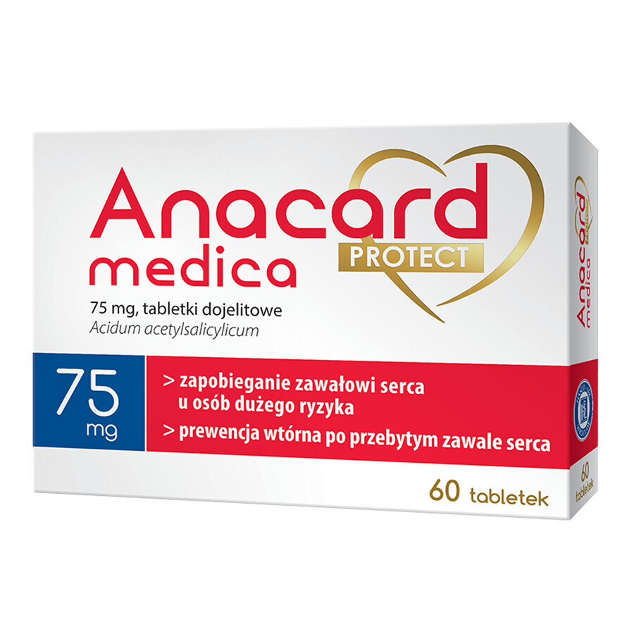 Anacard Medica Protect 75 mg, 60 comprimidos enterales