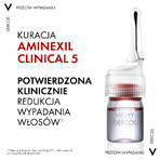 Vichy Dercos Aminexil Clinical 5, tratamiento anticaída para mujer, 6 ml x 21 ampollas