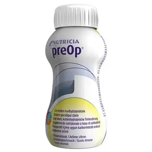 PreOp, preparado líquido para pacientes quirúrgicos, sabor limón, 4 x 200 ml