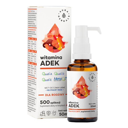 Aura Herbals Vitamina ADEK para la Familia, gotas, 50 ml