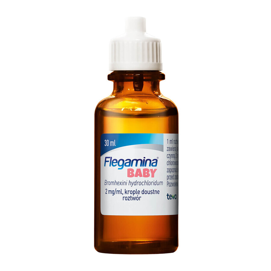 Flegamina Baby 2 mg/ml, gotas orales, solución, 30 ml