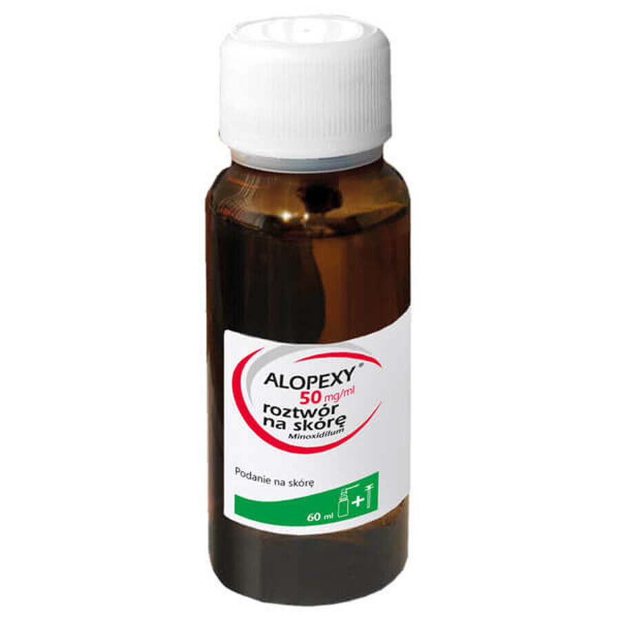 Alopexy 5 % (50 mg/ml) solución para aplicación cutánea, 3 x 60 ml