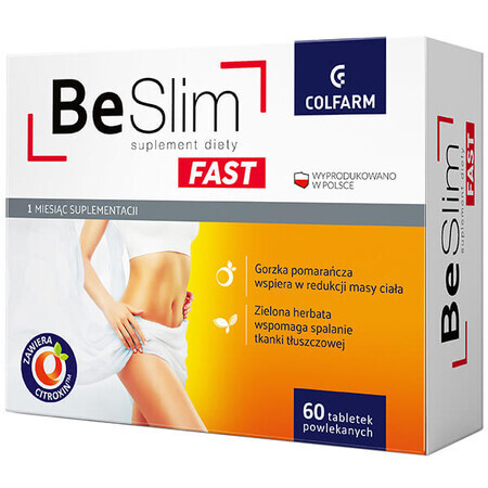 Be Slim Fast, 60 comprimidos recubiertos