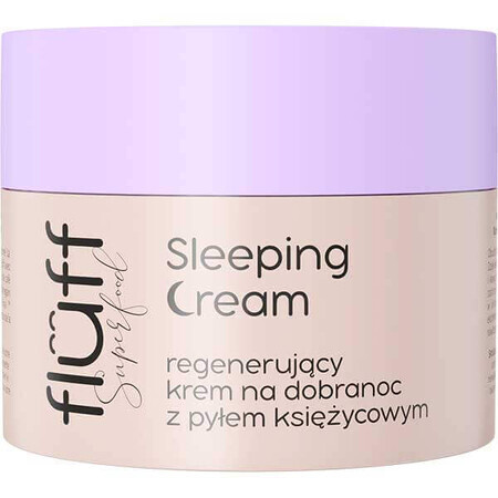 Fluff Superfood, crema facial regeneradora antes de acostarse, Crema para dormir, 50 ml