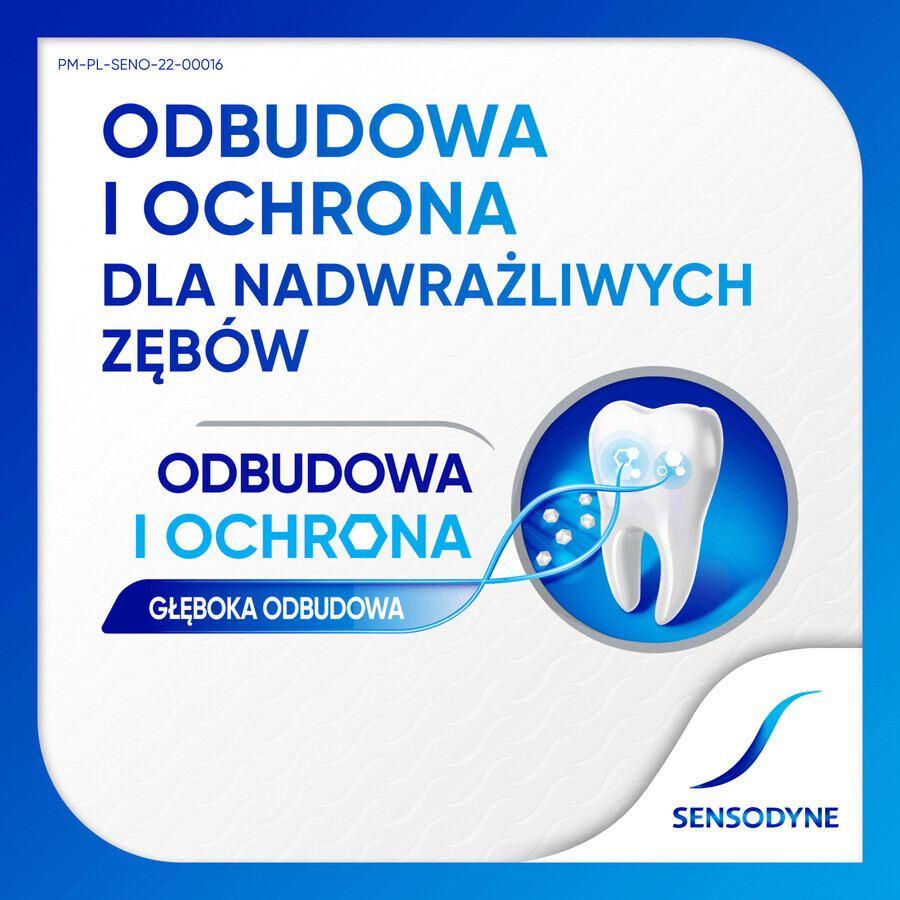 Sensodyne Restoration and Protection Whitening, dentifricio sbiancante per denti ipersensibili, 75 ml