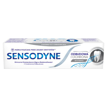 Sensodyne Restoration and Protection Whitening, dentifricio sbiancante per denti ipersensibili, 75 ml