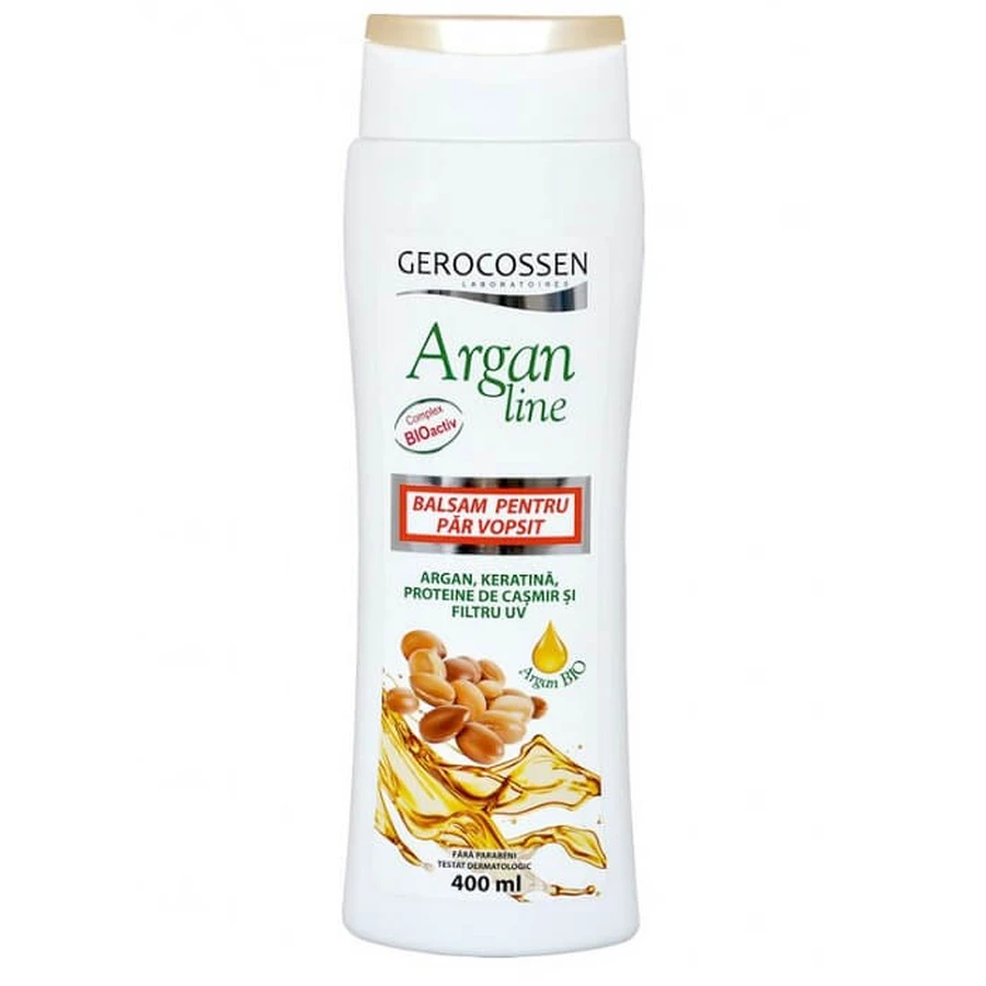 Acondicionador para cabello teñido Argan Line, 400 ml, Gerocossen