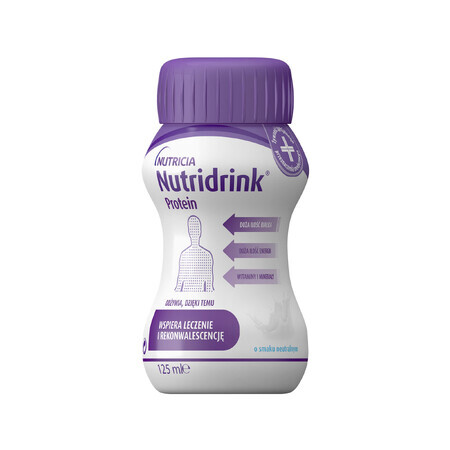 Nutridrink Protein, preparado nutricional, sabor neutro, 4 x 125 ml