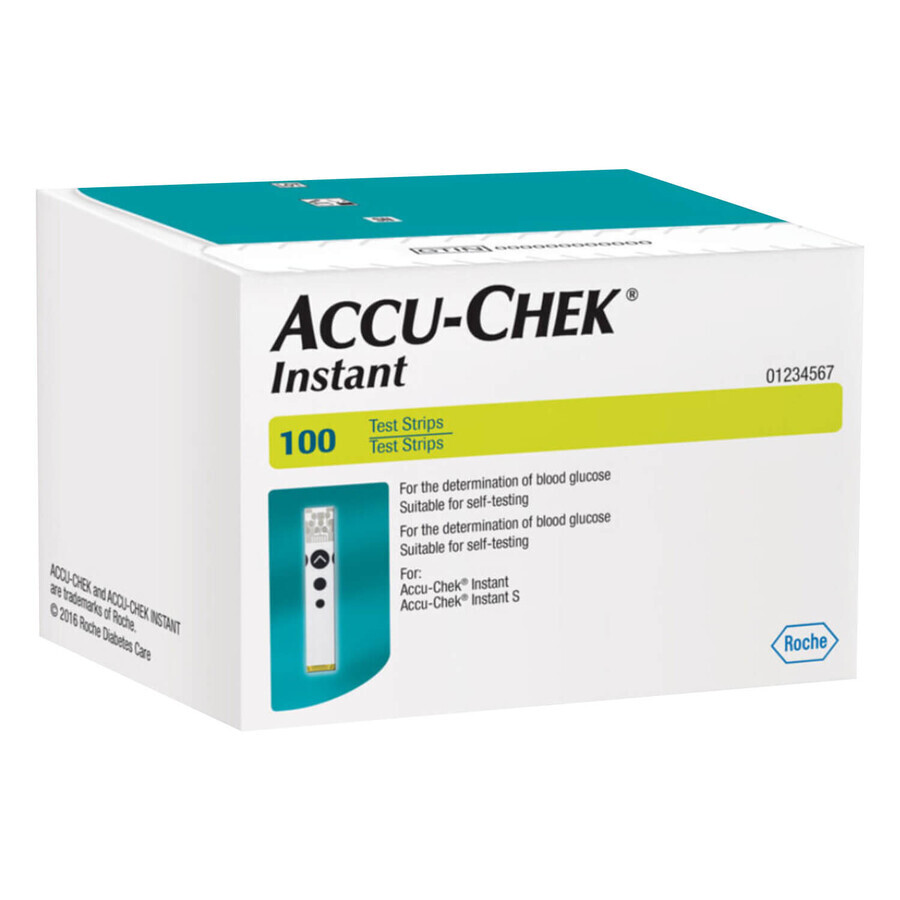 Accu-Chek Instant test strips, 100 units, Roche