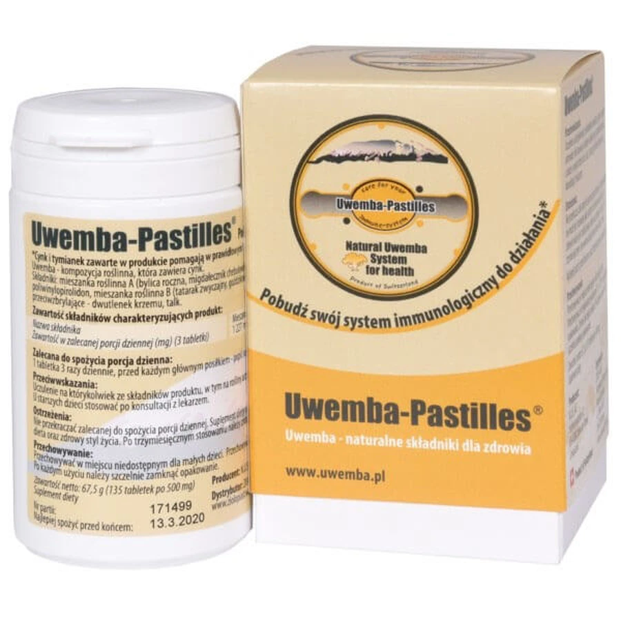 Uwemba pills, 135 tablets