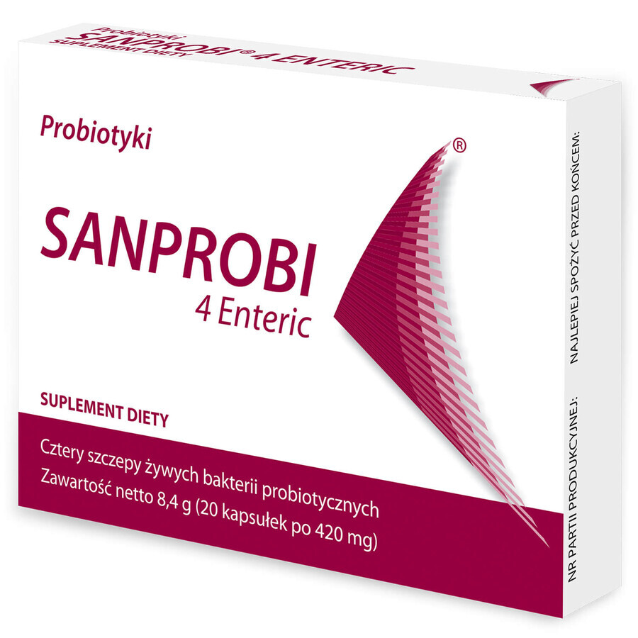 Sanprobi 4 Enteric, 20 gélules