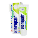 Biorepair Junior, pasta de dientes para niños, sin flúor, menta delicada, 6-12 años, 75 ml