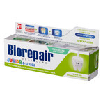 Biorepair Junior, pasta de dientes para niños, sin flúor, menta delicada, 6-12 años, 75 ml