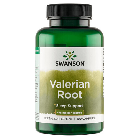 Swanson Valeriaanwortel, valeriaan, 100 capsules