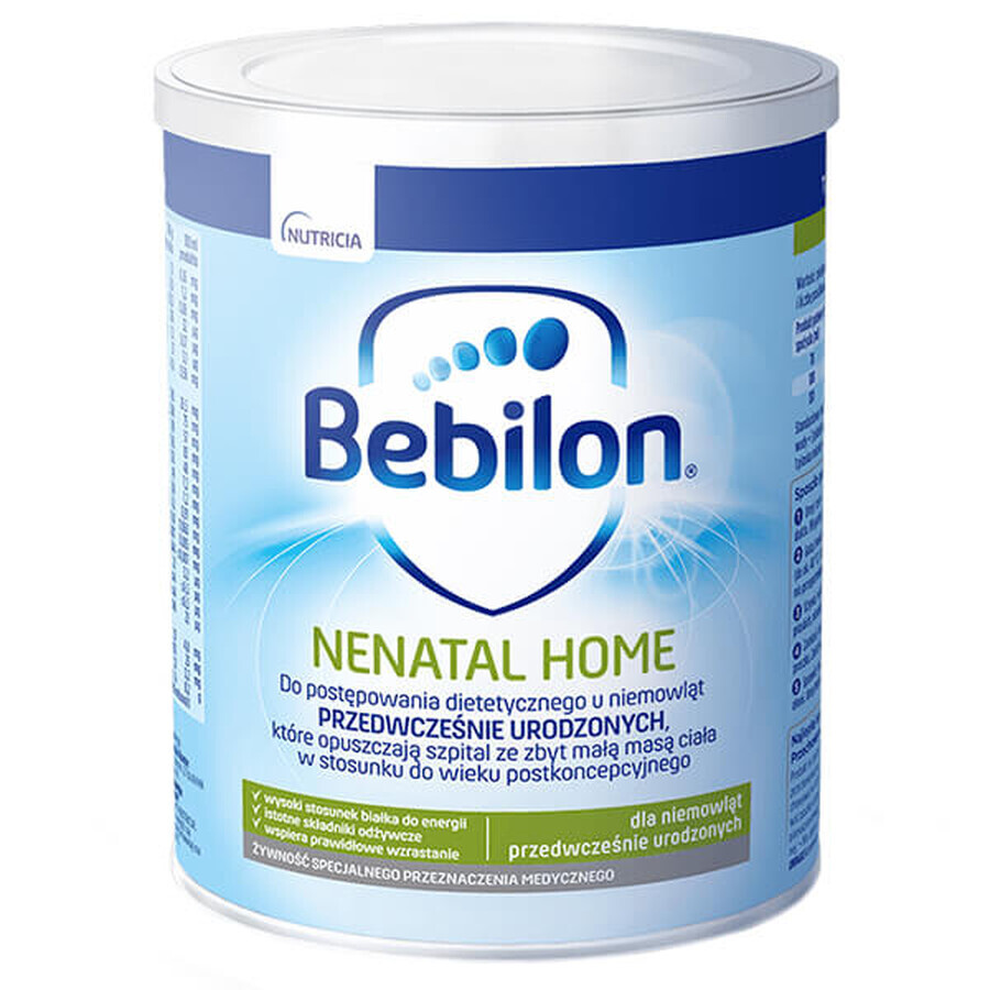 Bebilon Nenatal Home, per neonati prematuri, 400 g DATA SCORTA