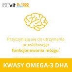 Ibuvit D3 1000 + K2 MK-7 Omega 3, voor kinderen vanaf 6 jaar, adolescenten en volwassenen, 30 capsules VERWIJDERDE VERPAKKING