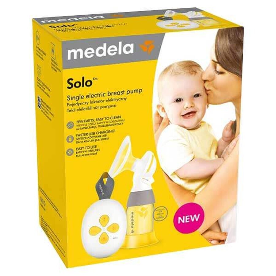 Medela Solo, extractor de leche eléctrico, simple, bifásico, 1 ud.