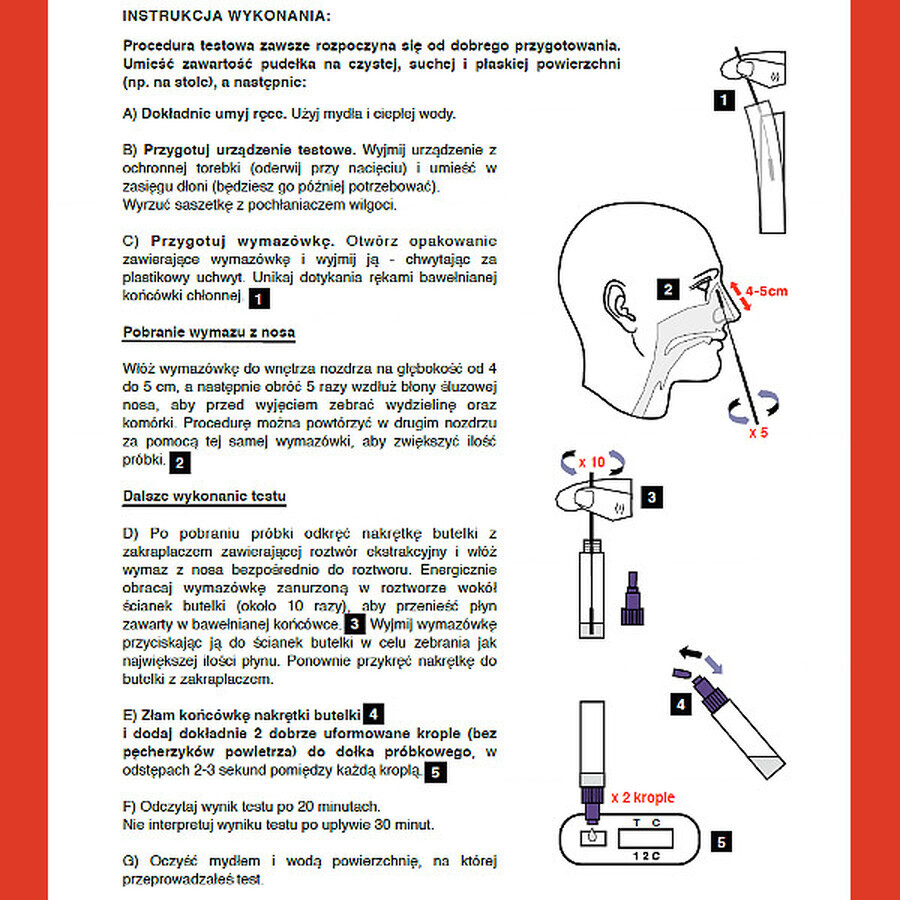 LabHome, COVID-19-Check-1 Antígeno, prueba diagnóstica para la detección del virus SARS-CoV-2, 2 unidades