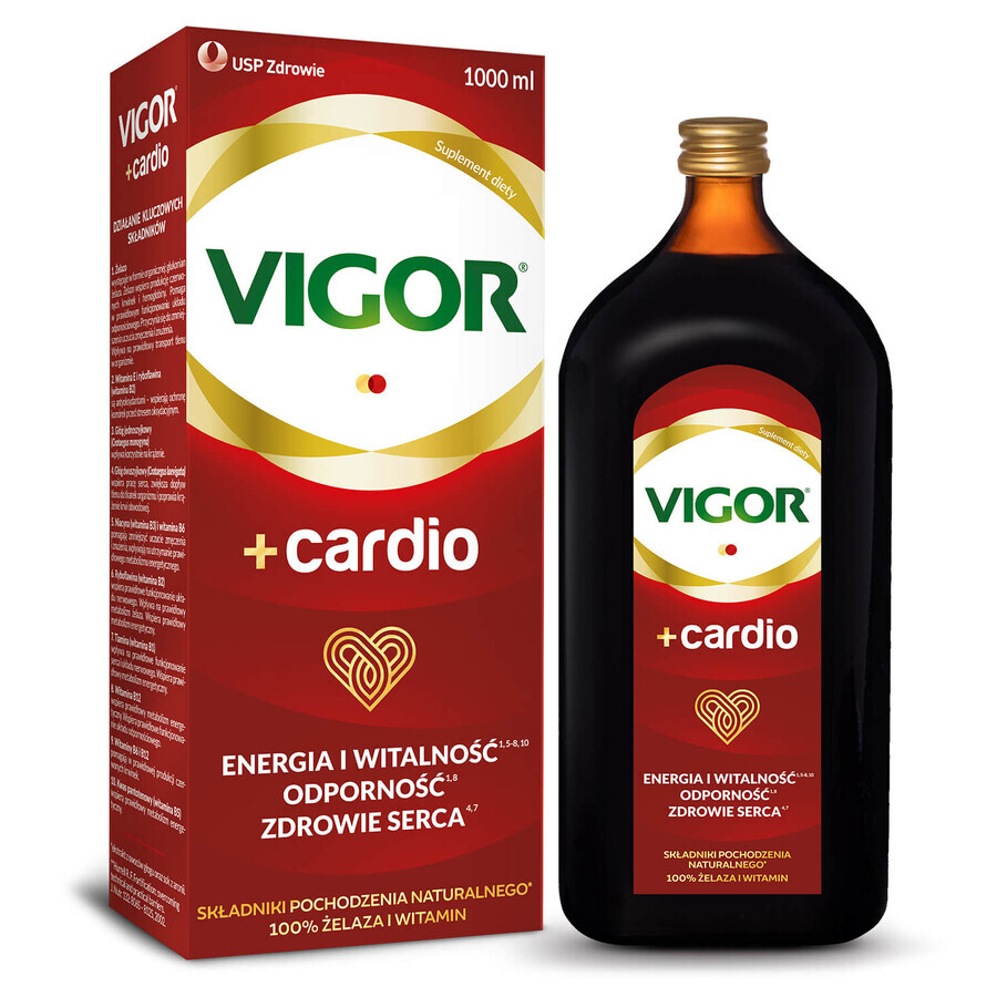 Vigor+ Cardio, alcoholvrije tonic, 1000 ml