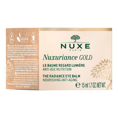 Nuxe Nuxuriance Gold, Balsam iluminator pentru ochi, piele uscată, 15 ml