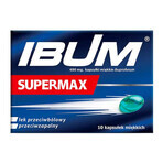 Ibum Supermax 600 mg, 10 capsules molles