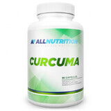 Allnutrition, Curcuma, cúrcuma 1000 mg, 90 cápsulas