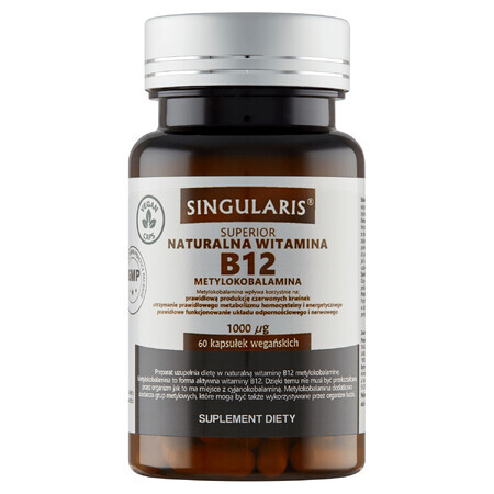 Singularis Superior Natural Vitamin B12 1000 µg, 60 vegane Kapseln